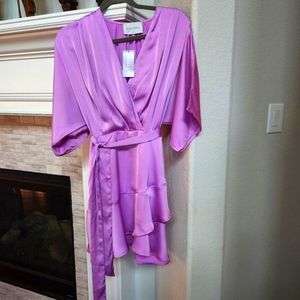 Hausen Porto Paisley Trippy Troppo Linen Blend Button Down Shirt Dress Medium